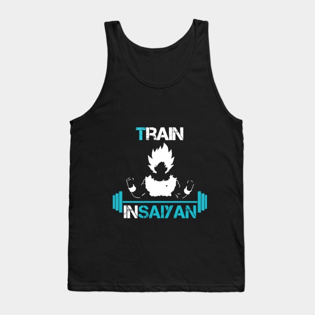 Train Insayan Super Sayan God Colors Tank Top by stejenos